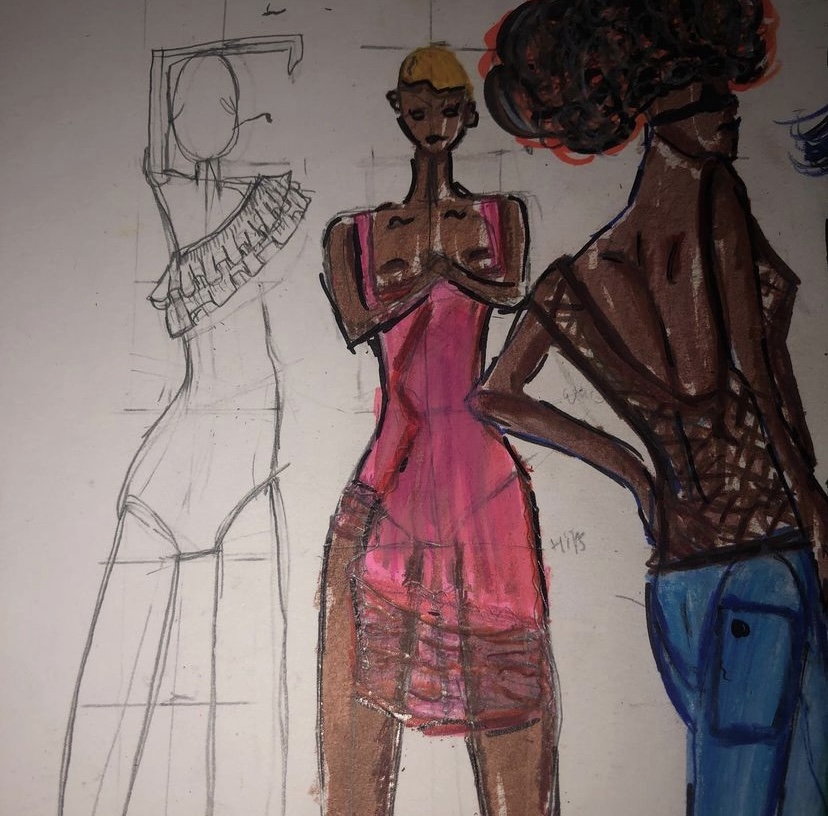 fashion hand drawn Sketches 